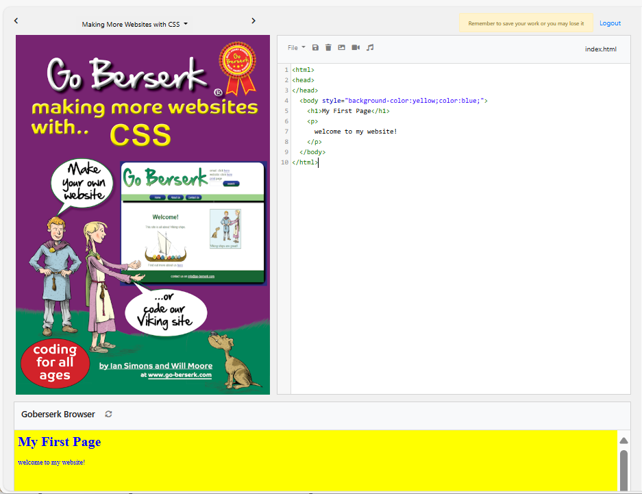 Go Berserk CSS App